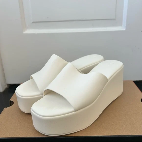 SHEIN Platform Slide Sandals - Picture 1 of 8